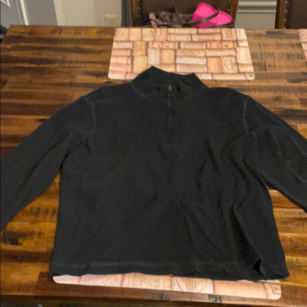 Men’s zip turtle neck sweater.